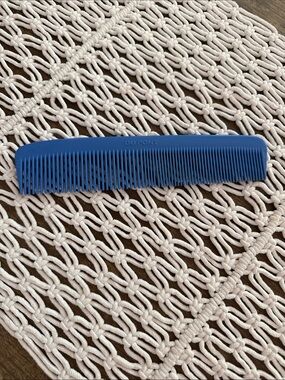 Vintage DuPont 326 Blue Barber Nyon Plastic Made in USA Styling Comb